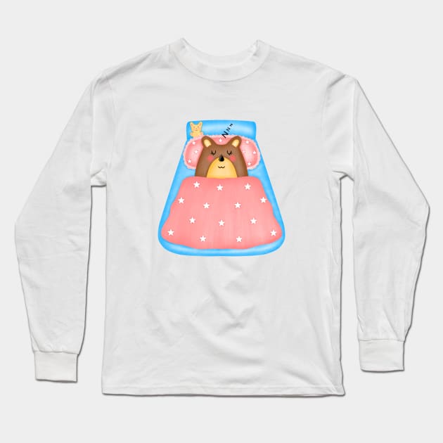 Sleeping groundhog Long Sleeve T-Shirt by Onanong art design shop.